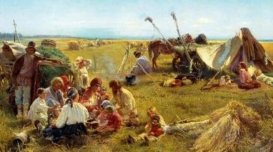 -Крестьянский-обед-в-поле